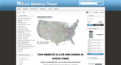 Desktop Screenshot of nscaleamericantrains.co.uk