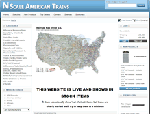 Tablet Screenshot of nscaleamericantrains.co.uk